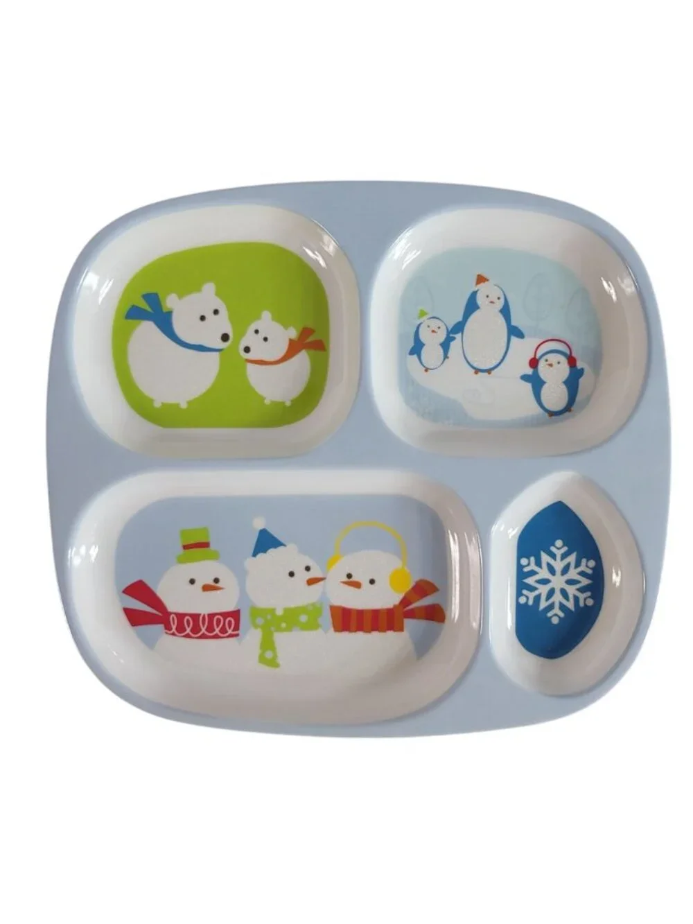 Target Holiday Melamine Divided Plates Set of 4 Halloween Thanksgiving Christmas
